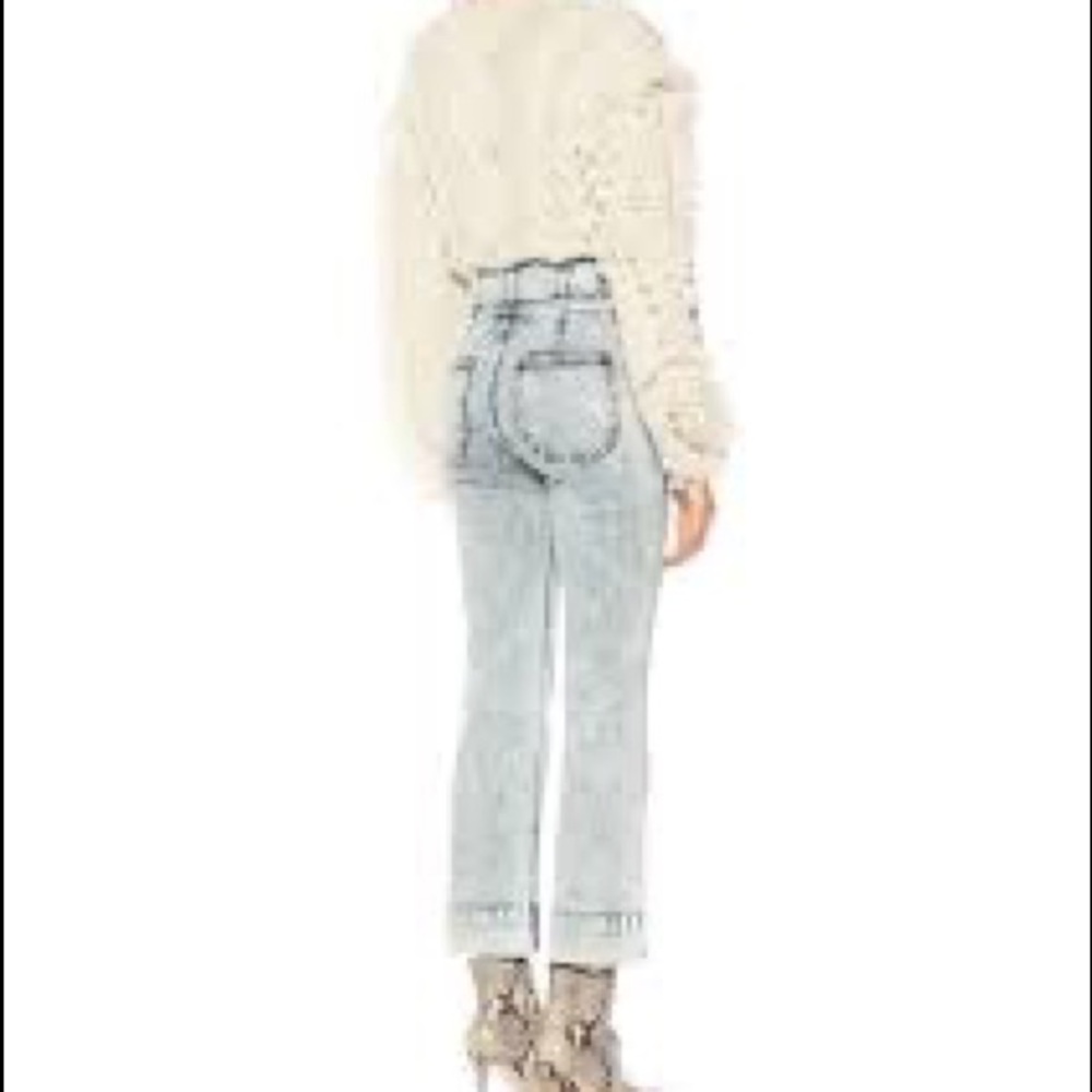 Ulla Johnson Ellis Acid Wash High Waist Jeans, $350 NWT Size US 6 - Picture 2 of 7